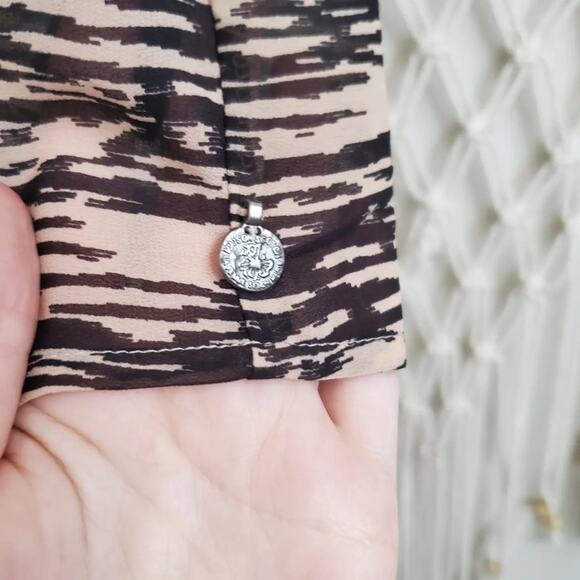 Maison Scotch / Scotch & Soda digital line stripe blouse - Picture 6 of 7